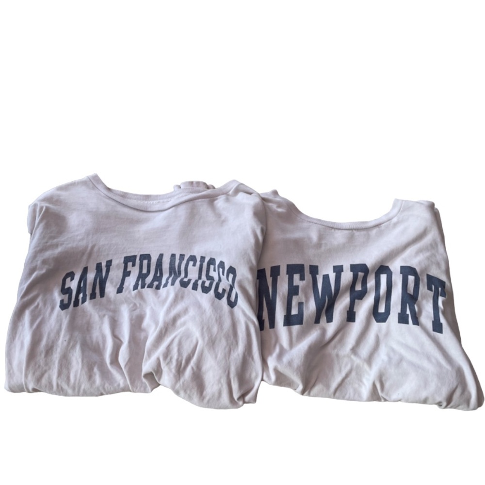 Brandy Melville Graphic White Long Sleeves